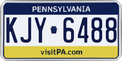 PA license plate KJY6488