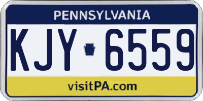 PA license plate KJY6559