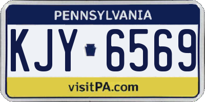PA license plate KJY6569