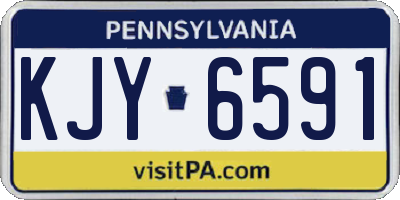 PA license plate KJY6591