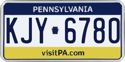 PA license plate KJY6780