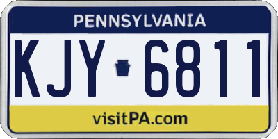 PA license plate KJY6811