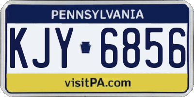 PA license plate KJY6856