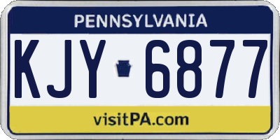 PA license plate KJY6877