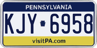 PA license plate KJY6958