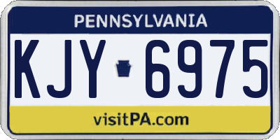PA license plate KJY6975