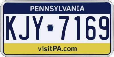 PA license plate KJY7169