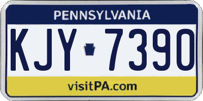 PA license plate KJY7390