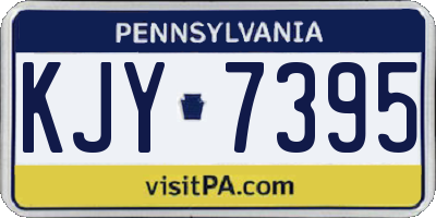PA license plate KJY7395