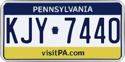 PA license plate KJY7440