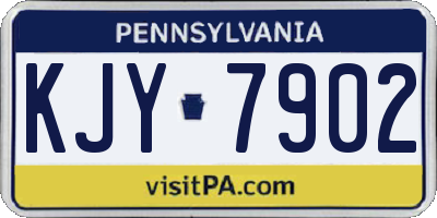 PA license plate KJY7902