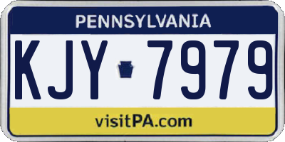 PA license plate KJY7979