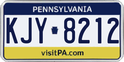 PA license plate KJY8212