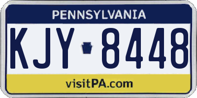 PA license plate KJY8448