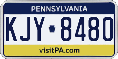 PA license plate KJY8480