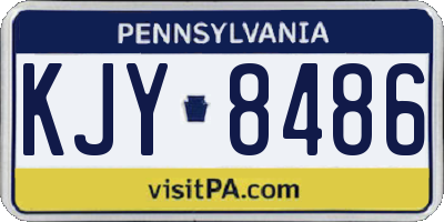 PA license plate KJY8486