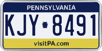 PA license plate KJY8491