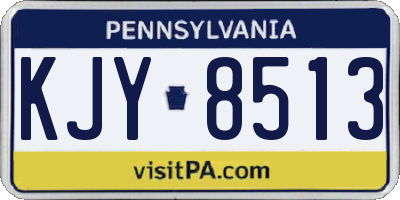 PA license plate KJY8513
