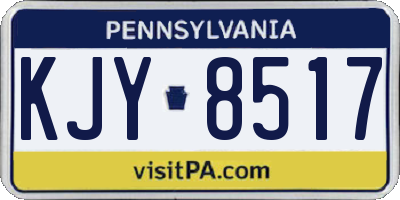 PA license plate KJY8517