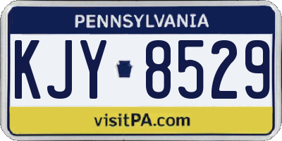 PA license plate KJY8529