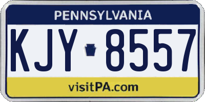 PA license plate KJY8557