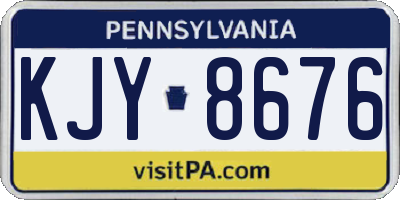 PA license plate KJY8676