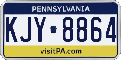 PA license plate KJY8864
