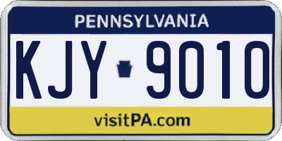PA license plate KJY9010