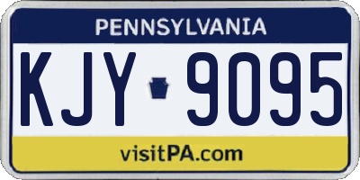 PA license plate KJY9095
