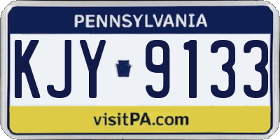 PA license plate KJY9133
