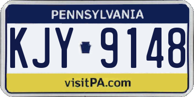 PA license plate KJY9148