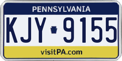 PA license plate KJY9155