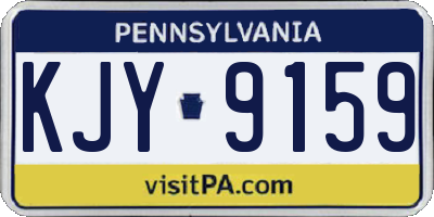 PA license plate KJY9159