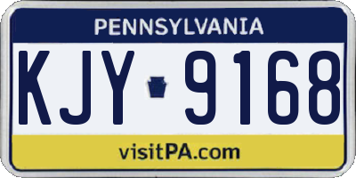 PA license plate KJY9168