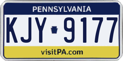 PA license plate KJY9177