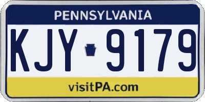 PA license plate KJY9179