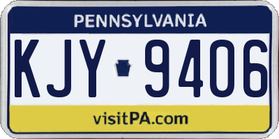 PA license plate KJY9406