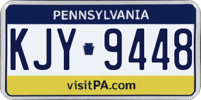 PA license plate KJY9448