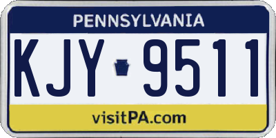 PA license plate KJY9511