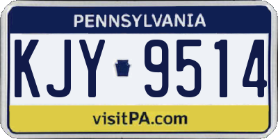 PA license plate KJY9514