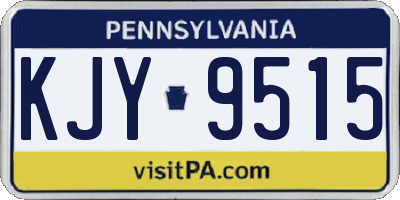 PA license plate KJY9515