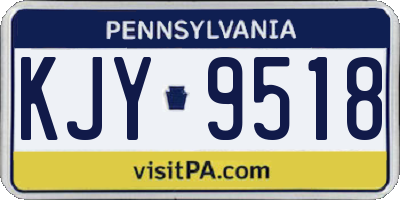 PA license plate KJY9518