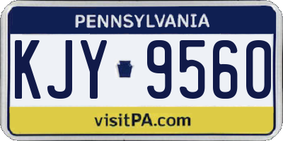 PA license plate KJY9560