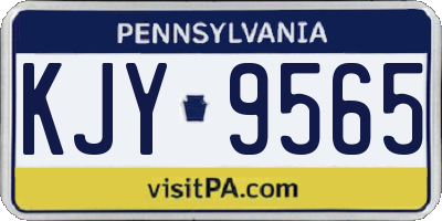 PA license plate KJY9565