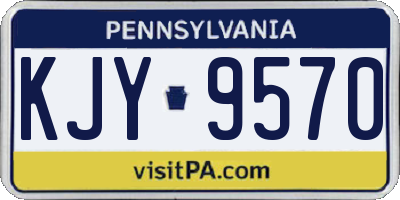PA license plate KJY9570