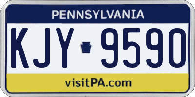 PA license plate KJY9590