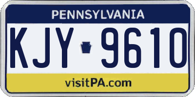 PA license plate KJY9610