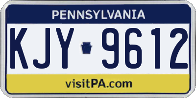 PA license plate KJY9612