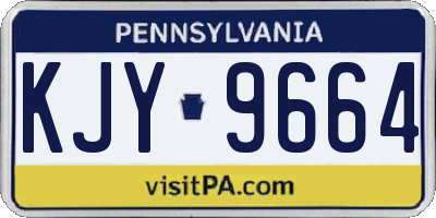 PA license plate KJY9664