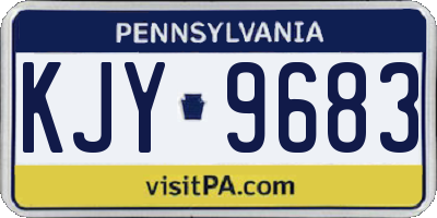 PA license plate KJY9683